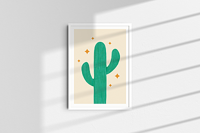 Cactus Poster I Desert Art Print for Wall Decor Cactus Poster I Desert Art Print for Wall Decor