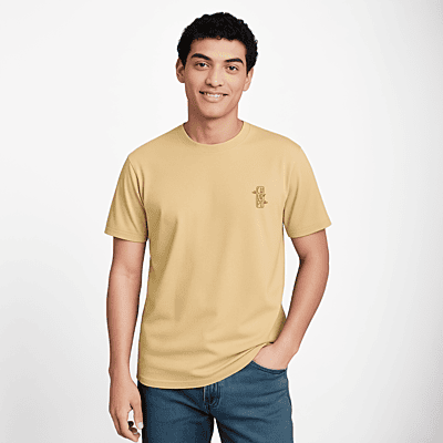 Churrpi Plain T-shirt For Men | Light Brown Shirt