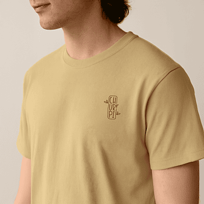 Churrpi Plain T-shirt For Men | Light Brown Shirt