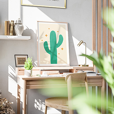 Cactus Poster I Desert Art Print for Wall Decor Cactus Poster I Desert Art Print for Wall Decor