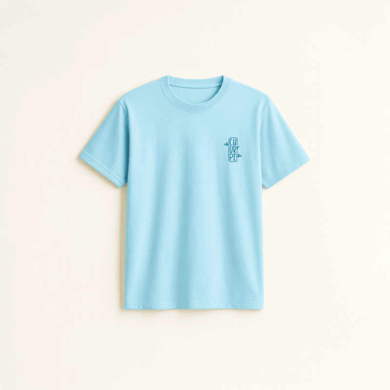 Churrpi Plain T-shirt For Men | Blue Churrpi Plain T-shirt For Men | Blue