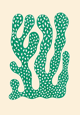 Green Speckled Abstract Coral Poster I Modern Organic Wall Art Green Speckled Abstract Coral Poster I Modern Organic Wall Art