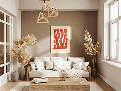 Warm Tone Abstract Coral Art Print Poster I Modern Organic Wall Decor Warm Tone Abstract Coral Art Print Poster I Modern Organic Wall Decor