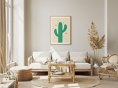 Cactus Poster I Desert Art Print for Wall Decor Cactus Poster I Desert Art Print for Wall Decor