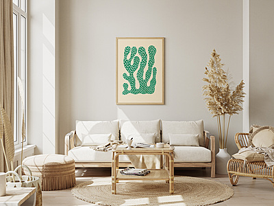 Green Speckled Abstract Coral Poster I Modern Organic Wall Art Green Speckled Abstract Coral Poster I Modern Organic Wall Art