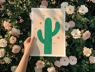 Cactus Poster I Desert Art Print for Wall Decor Cactus Poster I Desert Art Print for Wall Decor